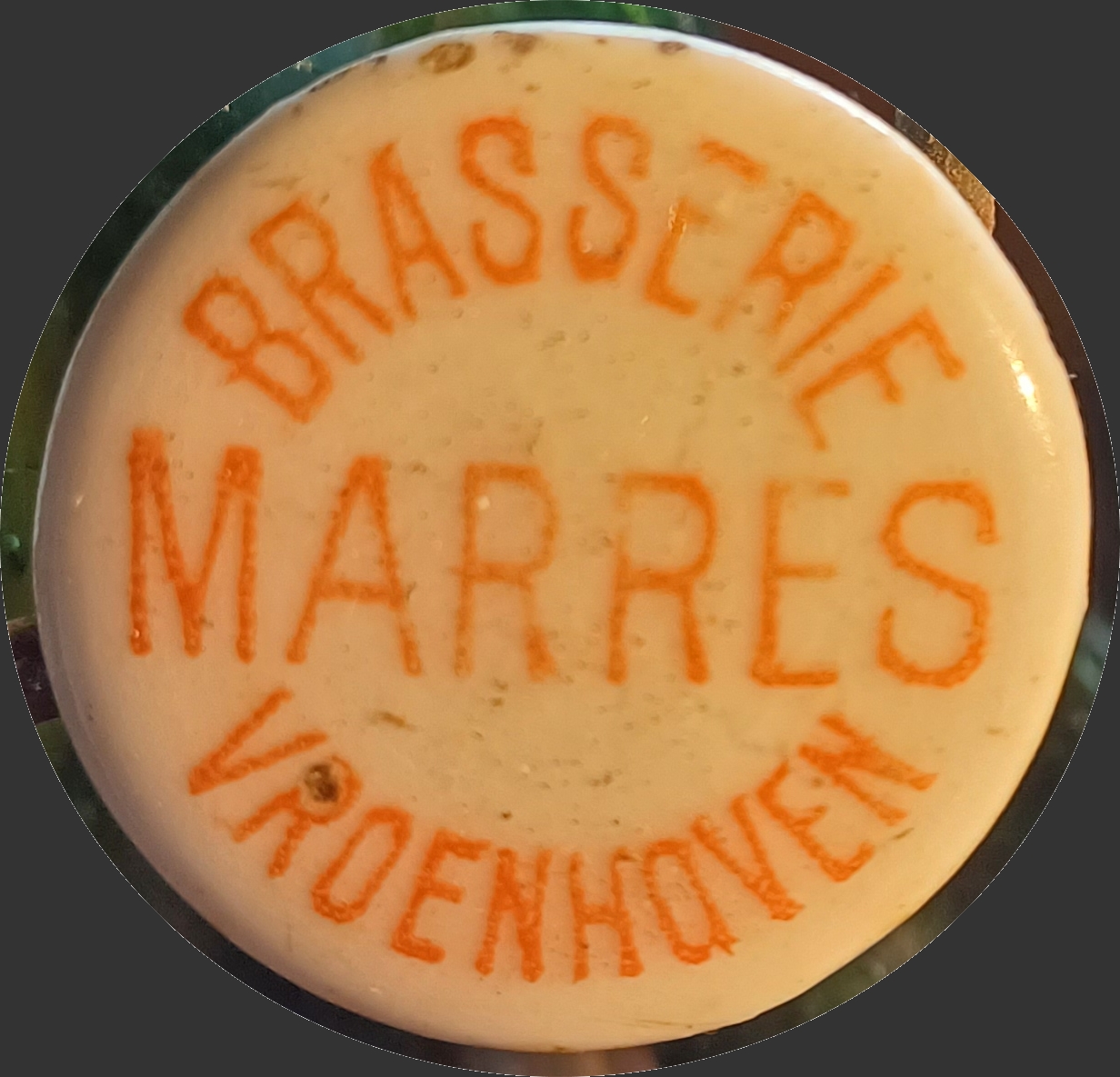 Beugeldop flessenbier Marres Vroenhoven